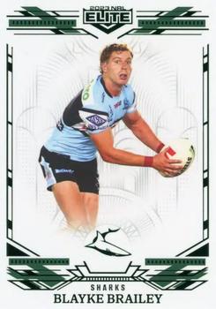 2023 NRL Traders Elite - Mojo Emerald #ME029 Blayke Brailey Front